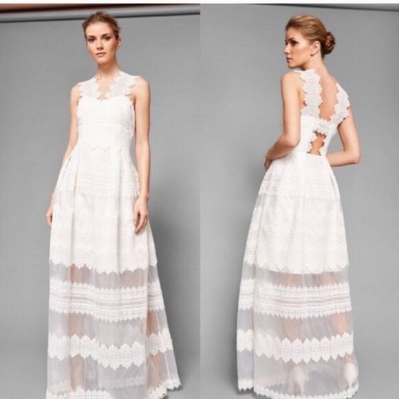 NEW Ted Baker London Mornia White Wedding Dress 2 - Picture 2 of 16